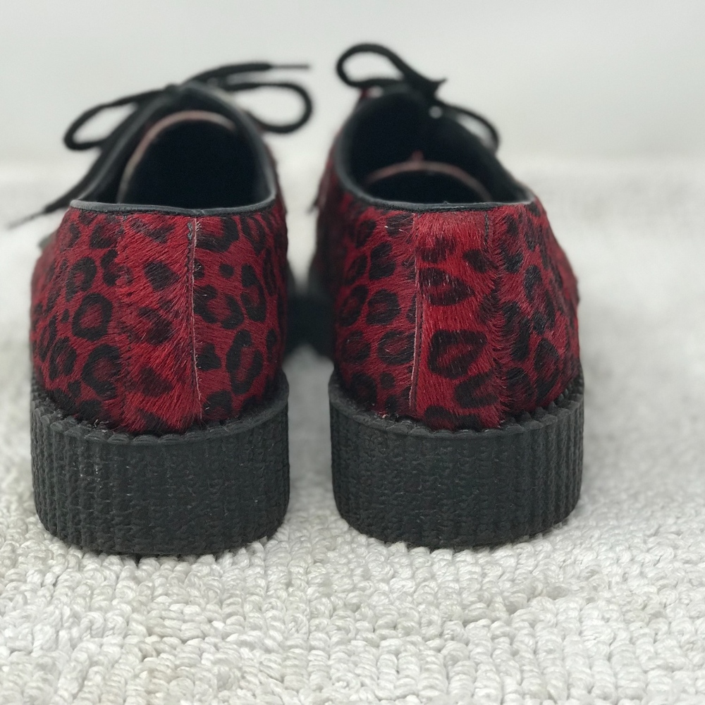 Underground Originals Red black fur creepers Sz 7 - Picture 5 of 8